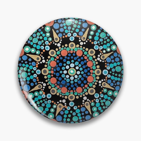 Item preview, Blue Copper Fish Mandala designed and sold by Gerri Kleinberg.