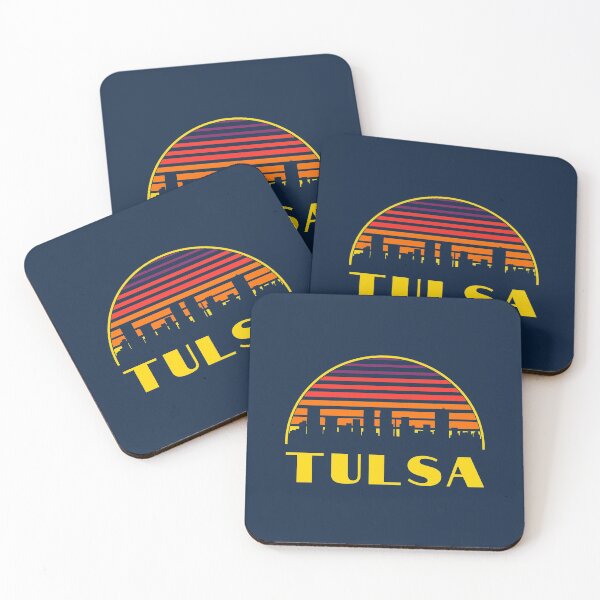 Item preview, Retro Tulsa Oklahoma Downtown Skyline designed and sold by toutwearapparel.