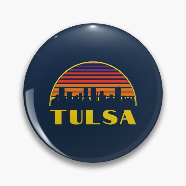 Item preview, Retro Tulsa Oklahoma Downtown Skyline designed and sold by toutwearapparel.