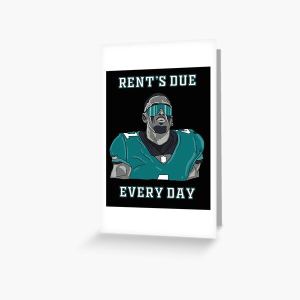 philadelphia eagles team inspired design BY CALLISC Greeting Card