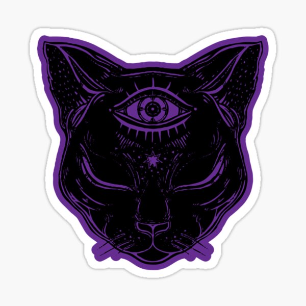 black cat night vale Classic Sticker