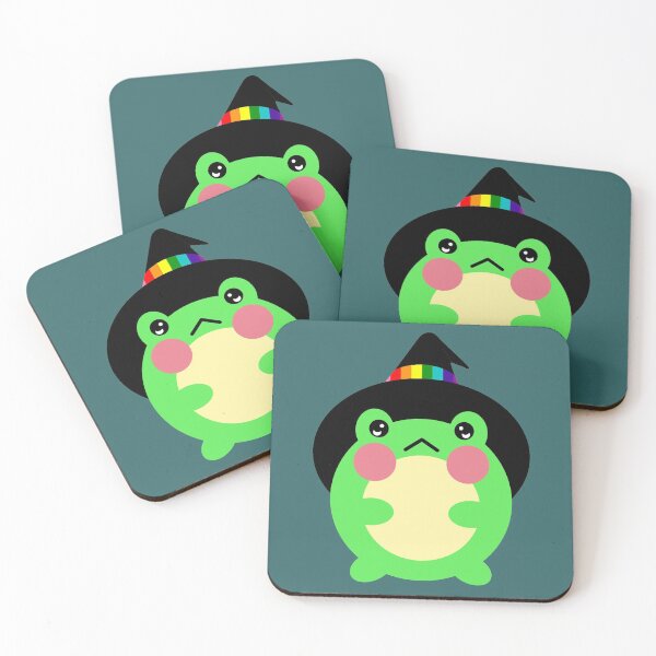 Item preview, Frog In A Subtle Gilbert Baker Pride Flag Witch Hat designed and sold by Jelly Turnip.