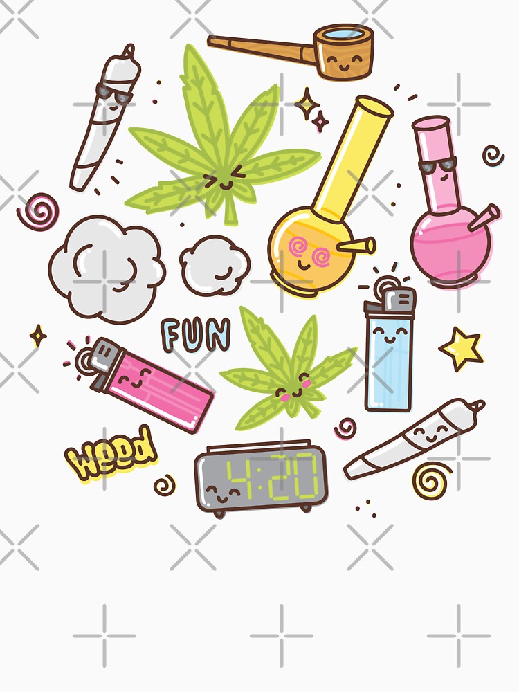 Kawaii marijuana / Cute weed by dmitriylo
