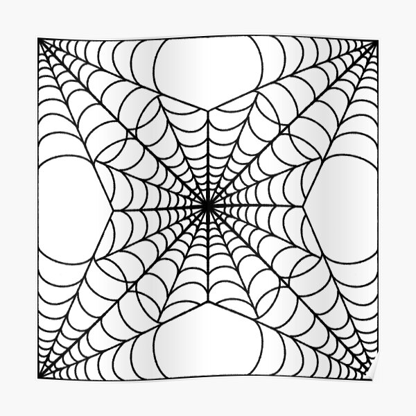 black spiderweb snake Digital Halloween print a4.