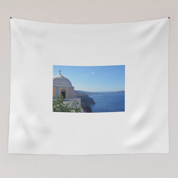 Item preview, Church with dome in Santorini, Greece designed and sold by oanaunciuleanu.
