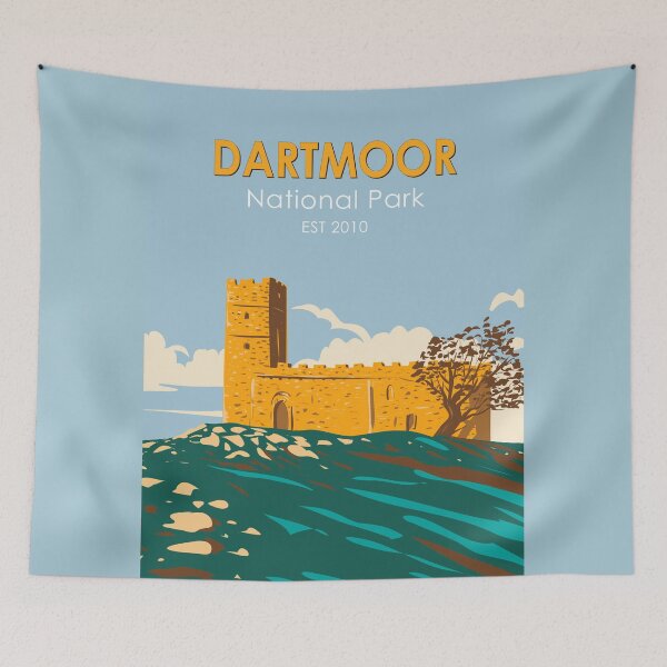 Item preview, Dartmoor National Park Brentor Church England Vintage designed and sold by KrisSidDesigns.