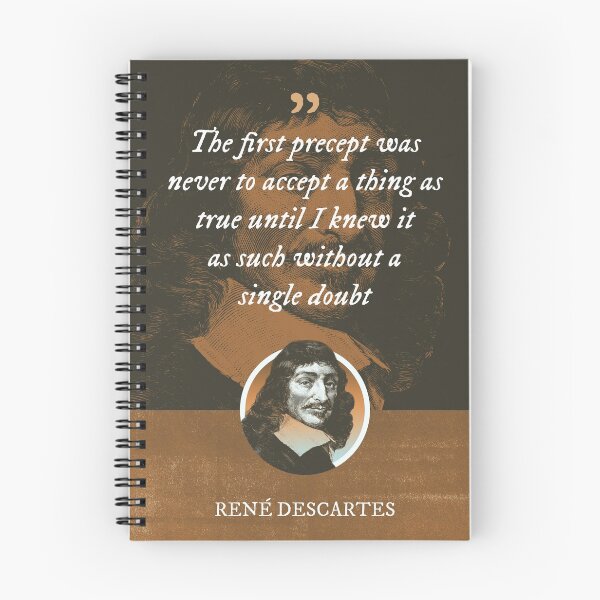 Item preview, René Descartes - The first precept was never to accept a thing as true until I knew it as such without a single doubt designed and sold by Syahrasi.