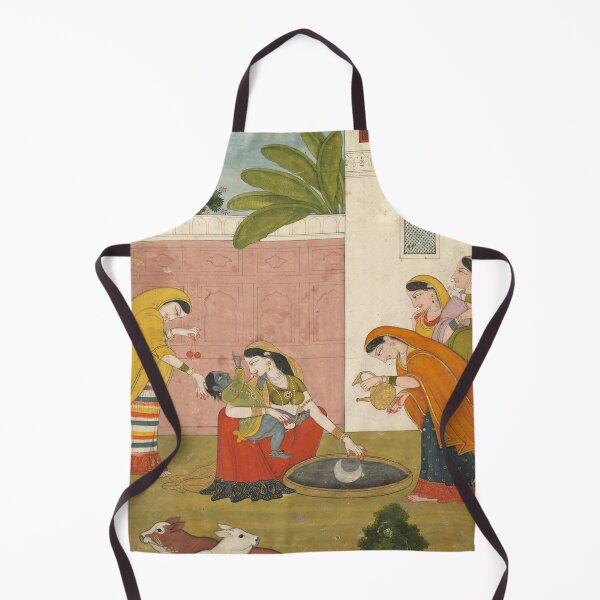 Item preview, Krishna Reaching for the Moon designed and sold by HinduArtGallery.