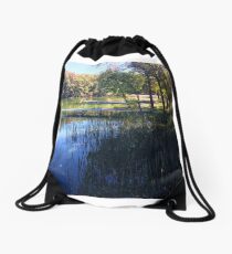 Fall in Rice Lake Wisconsin Drawstring Bag