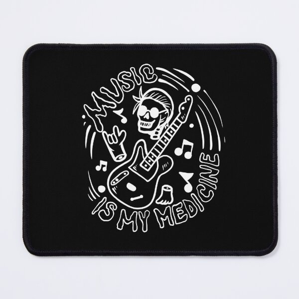 Item preview, Music Is My Medicine Skull Guitar Shirt Music Equalizer For Black designed and sold by DKKShop.