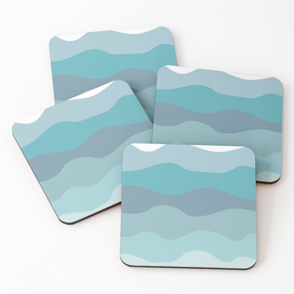 Item preview, Teal soft waves pattern designed and sold by Teallady.