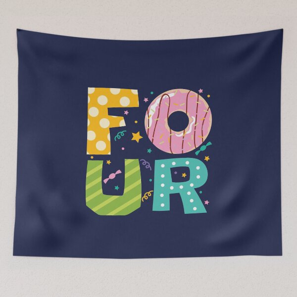 Item preview, Donut Birthday Four Year Old 4  designed and sold by jaygo.
