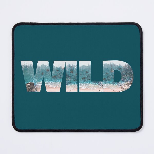 Item preview, Wild - double exposure text with forest and waves designed and sold by FunnyChameleon.