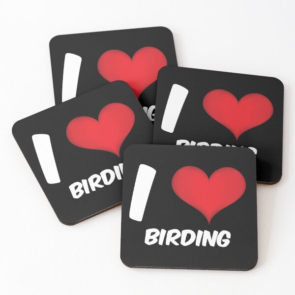 Item preview, I love birding Big Red Love Heart designed and sold by Click-Like.