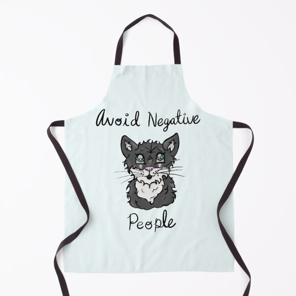 Item preview, Avoid Negative People Cat (Black Text) designed and sold by BioLushGraphics.