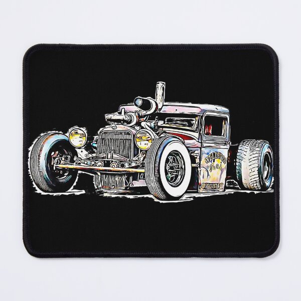 Item preview, Rust Bucket Outline Rat Rod Hot Rod designed and sold by abowlofsoda.