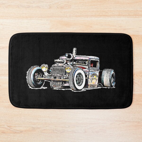 Item preview, Rust Bucket Outline Rat Rod Hot Rod designed and sold by abowlofsoda.
