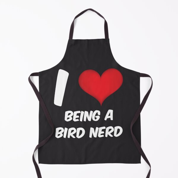 Item preview, I love being a bird nerd - Bird watching Big Red Love Heart designed and sold by Click-Like.