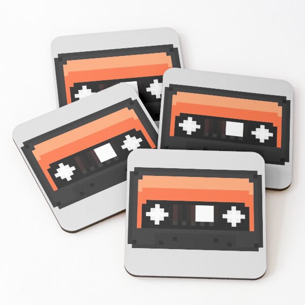 Item preview, Orange Pixel Cassette Tape designed and sold by rin3d .