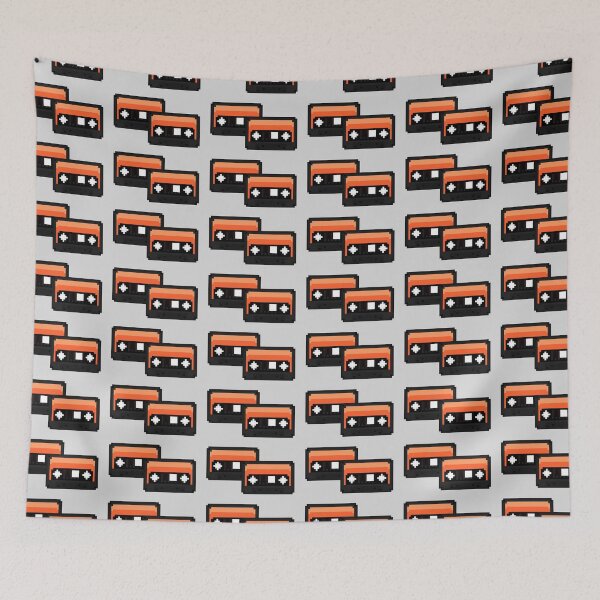 Item preview, Orange Pixel Cassette Tape designed and sold by rin3d .