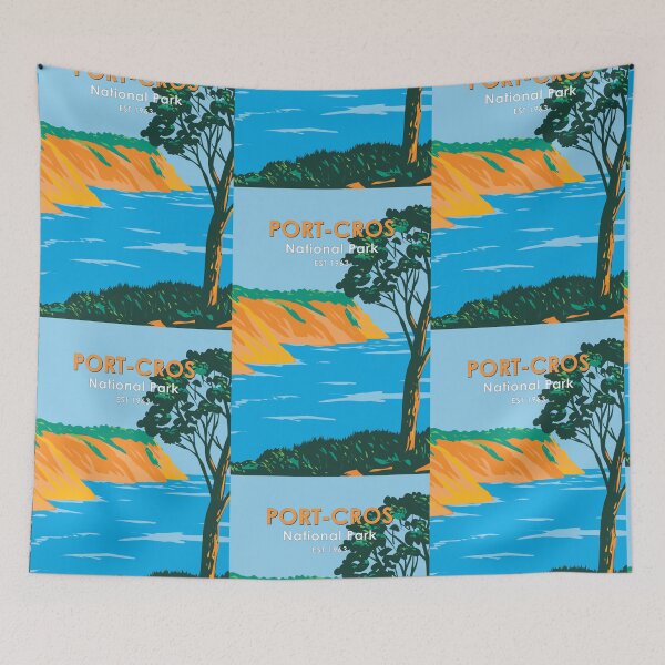 Item preview, Port - Cros National Park France Vintage designed and sold by KrisSidDesigns.