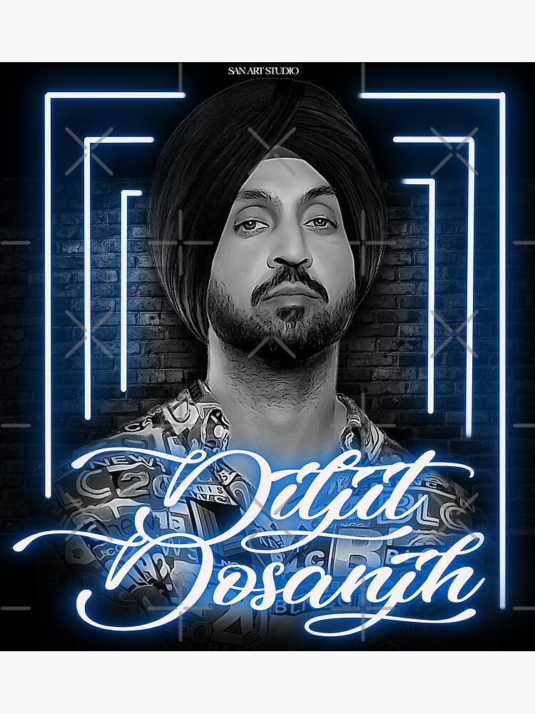 Diljit Dosanjh G.O.A.T. DIGITAL Album Poster Punjabi 