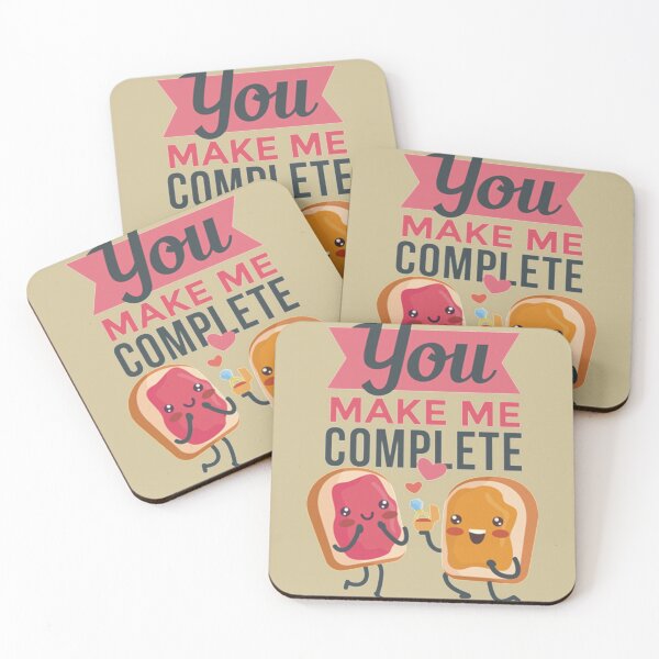 Item preview, You make me complete with love funny food lovers designed and sold by MazeCustom1.