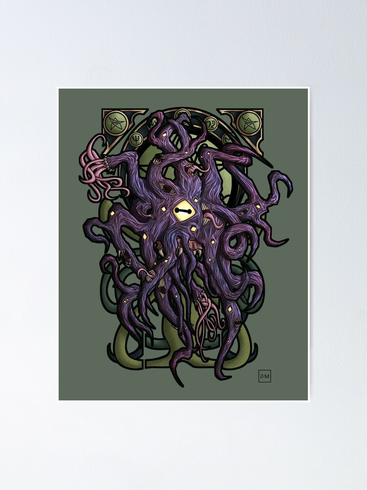 Azathoth Poster For Sale By Danielmarcoart Redbubble