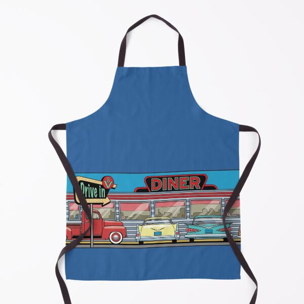 Item preview, V8 Diner Illustration designed and sold by candc-retro.