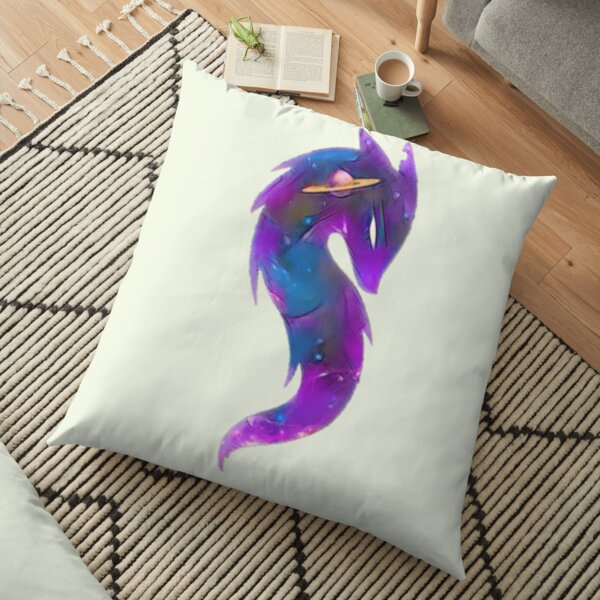 zorro horse rider silhouette Floor Pillow