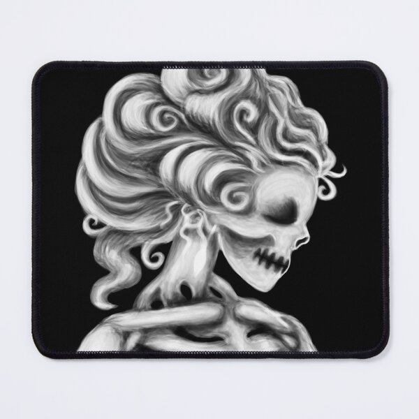 Item preview, White Skeleton Girl in Frame Cameo designed and sold by DeneboArt.