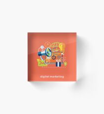 Digital marketing Acrylic Block