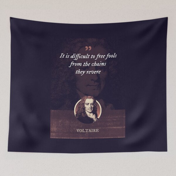 Item preview, Voltaire - It is difficult to free fools from the chains they revere designed and sold by Syahrasi.