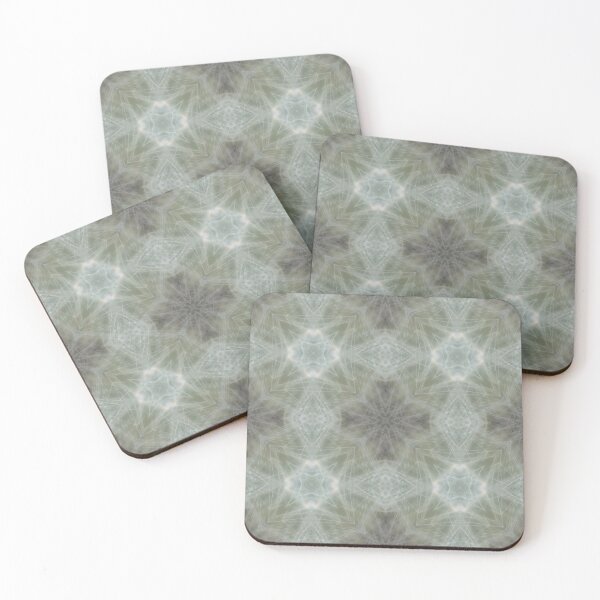 Item preview,  Green gray geometric star flower pattern 3.  designed and sold by Jonnekesart.