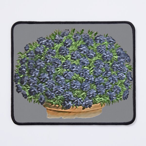 Item preview, Blooming dwarf lobelia flower designed and sold by ClauLuVint.