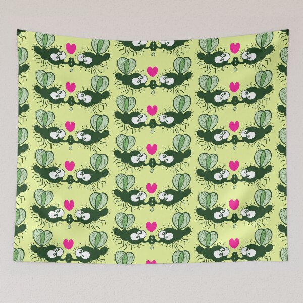 Item preview, Ugly flies kissing and falling in love designed and sold by Zoo-co.