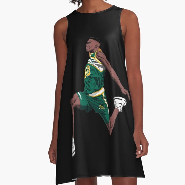 Shawn Kemp 40 King Dunk Basketball A Line Dress for Sale by Basketball For Life Redbubble