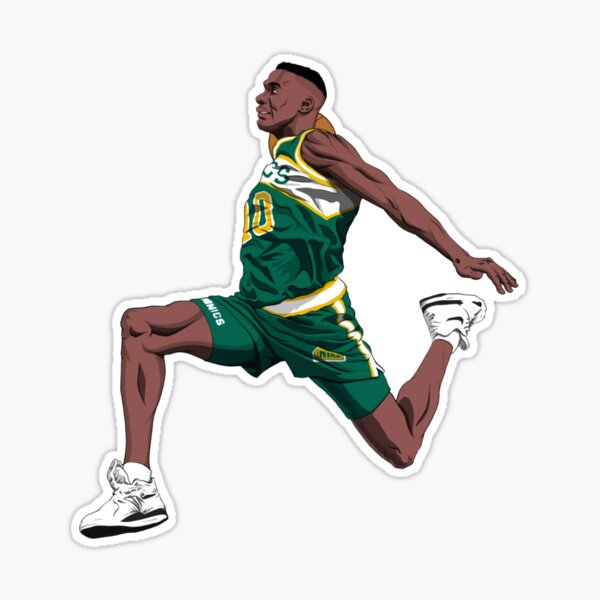 qiangdade Gary Payton Seattle SuperSonics Jersey Qiangy Pin