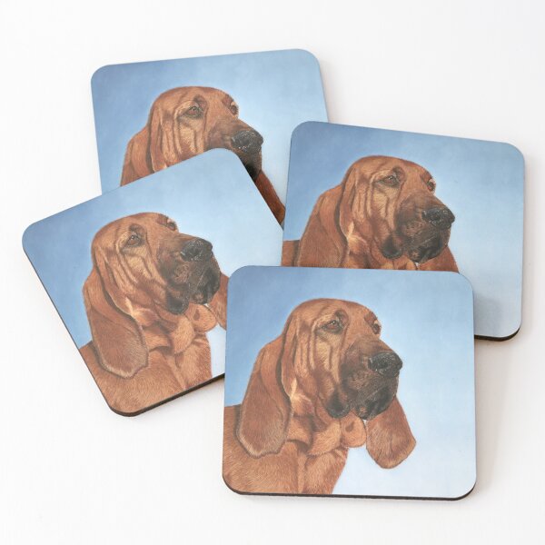 Item preview, Bloodhound portrait, chien de Saint-Hubert designed and sold by BelgianDogs.