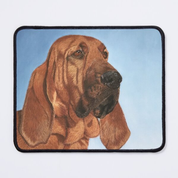 Item preview, Bloodhound portrait, chien de Saint-Hubert designed and sold by BelgianDogs.