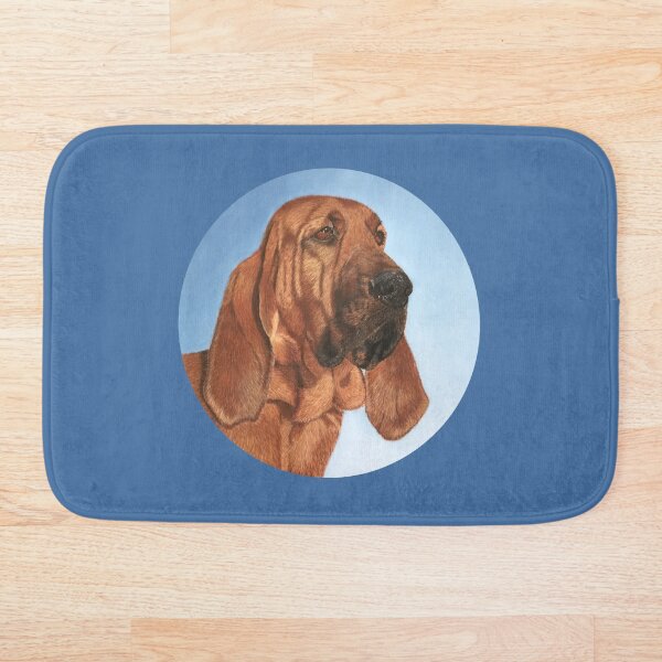 Bloodhound portrait, chien de Saint-Hubert Bath Mat