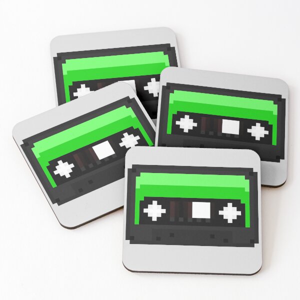 Item preview, Green Pixel Cassette Tape designed and sold by rin3d .