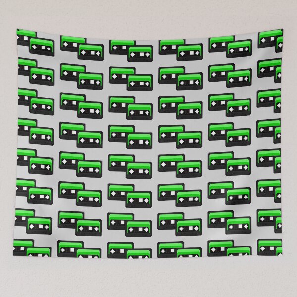 Item preview, Green Pixel Cassette Tape designed and sold by rin3d .