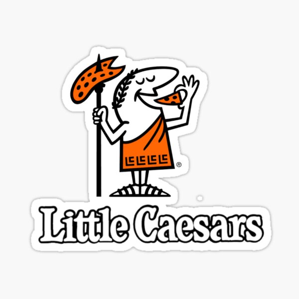 RARE LITTLE CEASARS PIZZA DECAL STICKER SHEET..FREE SHIPPING! 
