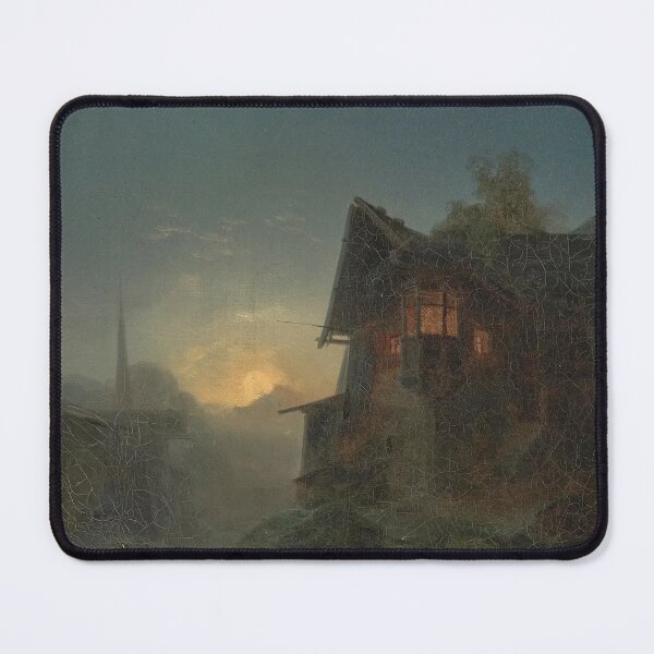 Item preview,  Mountain Village in the Moonlight - Bernhard Stange designed and sold by Vintage Designs +.