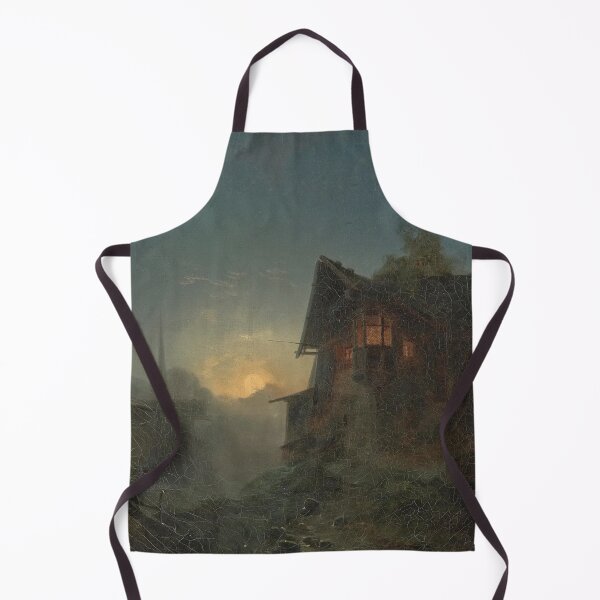 Artikelvorschau,  Mountain Village in the Moonlight - Bernhard Stange entworfen und verkauft von Vintage Designs +.