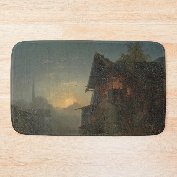 Artikelvorschau,  Mountain Village in the Moonlight - Bernhard Stange entworfen und verkauft von Vintage Designs +.