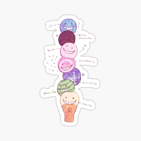 Assassination Classroom Ice Cream Sticker