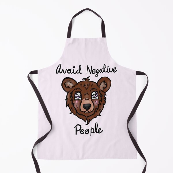 Item preview, Avoid Negative People Bear (Black Text) designed and sold by BioLushGraphics.