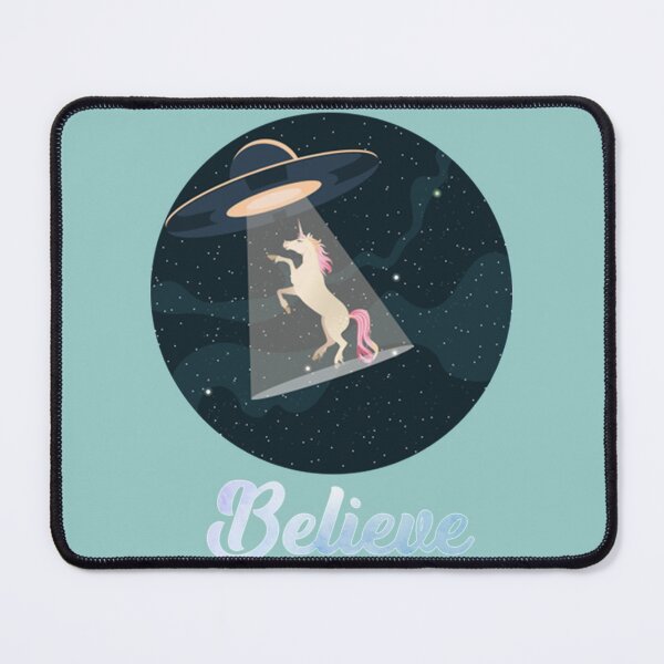 Item preview, Believe Unicorn abduction by UFO in Space designed and sold by MazeCustom1.